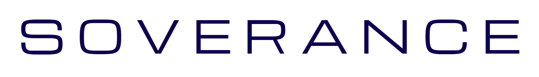 Soverance wordmark in navy